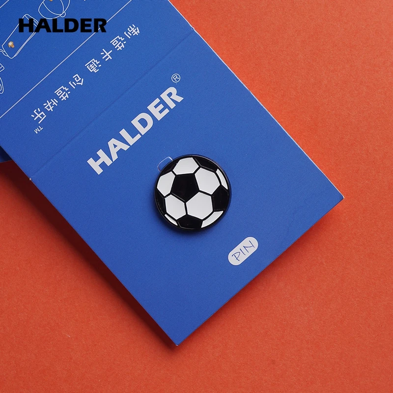 HALDER Football Pin Basketball Pin Tennis Brooch Volleyball Badge Sports Pins Balls Brooches Backpack For Men Gift Jewelry