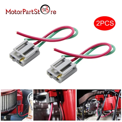 Imagen 1 del producto Paquete de 2 conectores de distribuidor HEI, arnés de cables en espiral, conector de tacómetro de 12V para RV Chevy GMC Yukon Cadillac 170072
