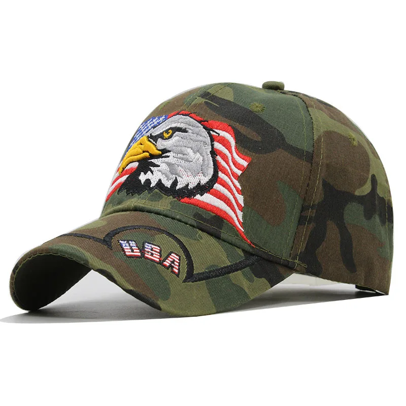 

2020 USA Flag Eagle 3D Embroidery Baseball Cap Snapback Caps Casquette Hats Fitted Casual Gorras Dad Hats For Men Women