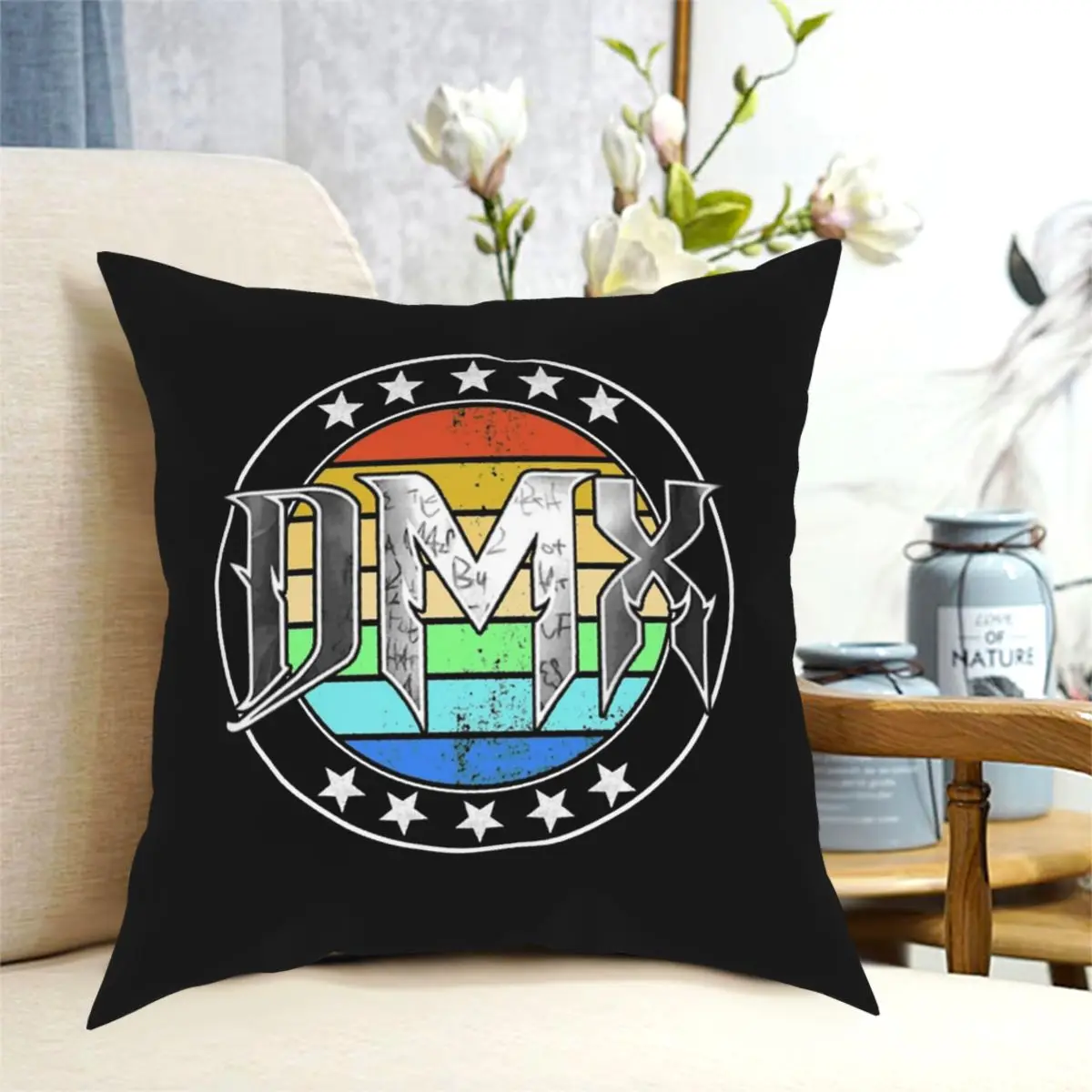 

Dmx Square Pillowcase Polyester Printed Decorative for Room Cushion Cover