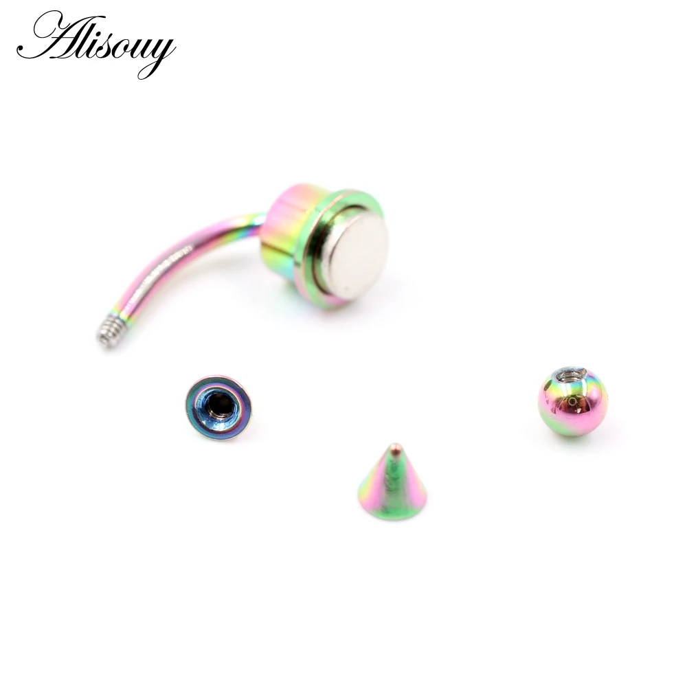 Alisouy 1pc Magnetic Fake Piercing Nose Ring Stainless Steel Horseshoes Non Piercing Hoop Septum Rings For Women Jewelry Gifts view 2