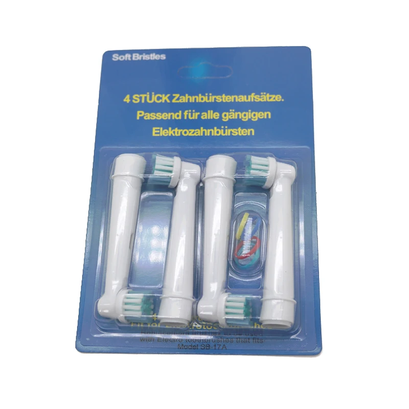 4 piezas (1 paquete) para cabezales de cepillo de dientes eléctrico Braun Oral B reemplazo Vitality Precision