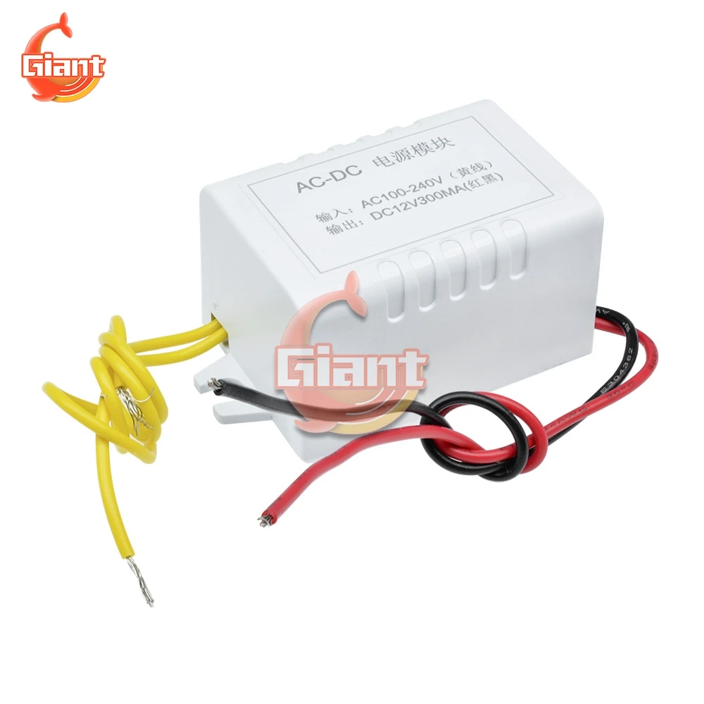 AC-DC Transformer Power Supply Module 300mA Step Down Buck Transformers AC 220V to DC 12V Buck Converter Adapter Switch