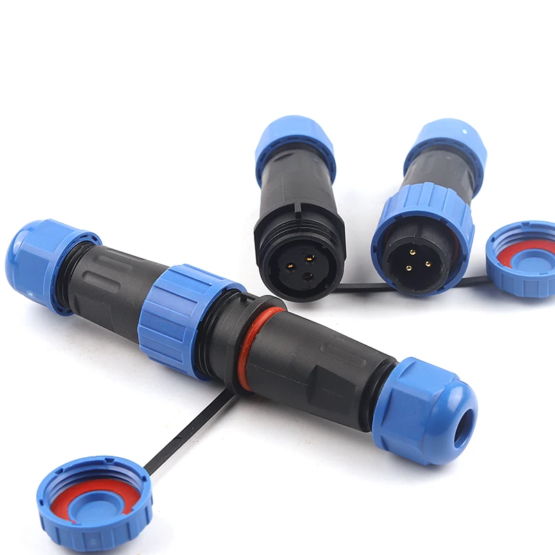 

LP/SP16 IP68 обжимной винт для стыковки без пайки водонепроницаемый разъем штекер и гнездо 2/3/4 pin авиационный проводной разъем