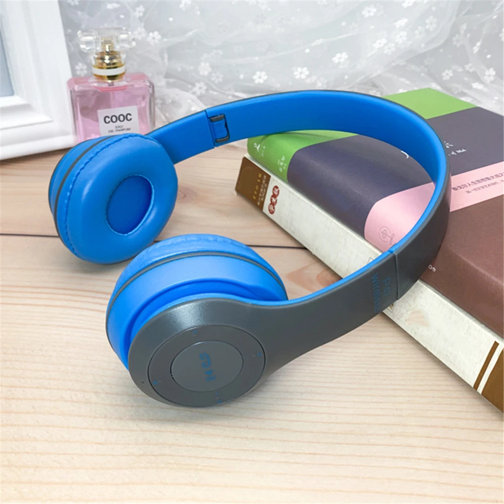 Bluetooth-compatible V5.0 Wireless Headphones Ear Foldable Stereo Noise Cancelling Headset