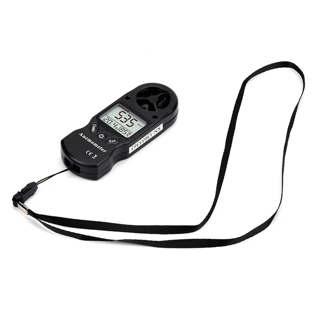 Mini Multipurpose Anemometer Digital Anemometer LCD TL-300 Wind Speed Temperature Humidity Meter with Hygrometer Thermometer