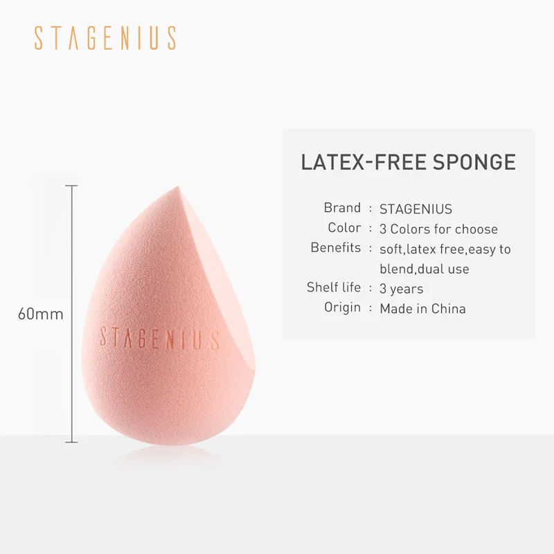 Stagenius Super Soft Make Spons Voor Droog En Nat Gebruik Water Drop Cut Hoofd Schoonheid Sponzen Latex Gratis Make Up blender