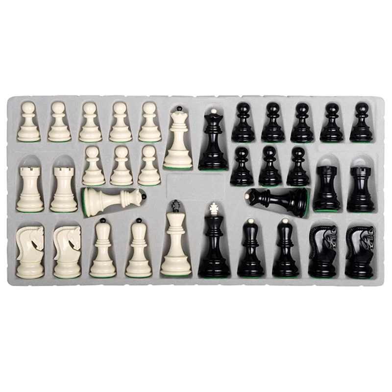 Exquisite Standard Heavy Plastic Tuba Chess Pieces Excluding Chessboard Nonmagnetic Home Entertainment Games