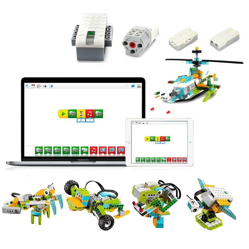 WeDo-Ensemble de blocs de construction de la série Dacta, briques de bricolage, jouets compatibles avec Mindstorms, 2.0 Core, 45300, nouveau