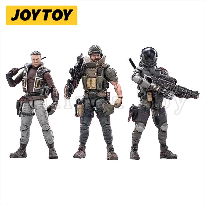 JOYTOY-figuras de acción de personajes de fuente oscura, colección de Anime, modelo militar, 1/18, Envío Gratis, 3 unidades por Set