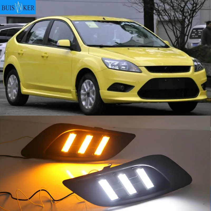 

Car led drl For Ford Focus 2 mk2 2009-2013 front Driving Lamp Foglight Daytime Running light Drl White 12V