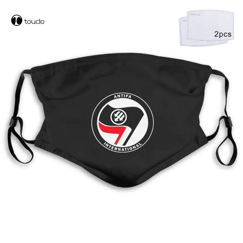 Antifa International Face Mask Filter Pocket Cloth Reusable Washable