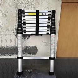 2.9 Meters DLT-A Portable Safety Extension Ladder Thick Aluminum Alloy Single-sided Straight Ladder Household 10 Steps Ladder