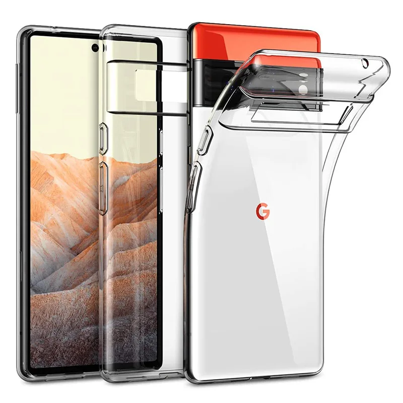 For Google Pixel 8 7A 7 6 Pro 6A 5 5A 4 4A XL Case Simple Slim Soft TPU Transaprent Clear Phone Case For Google Pixel 8A case