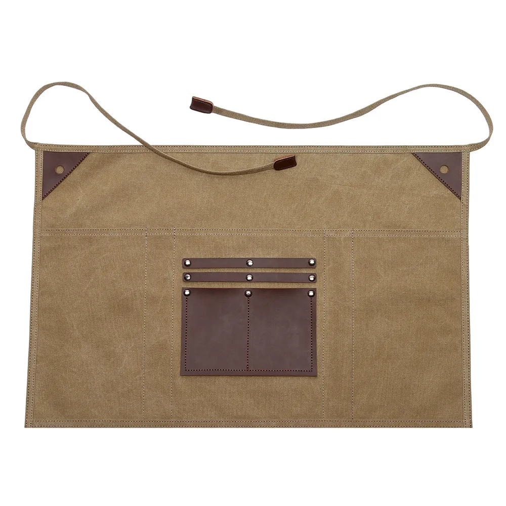 

in stock canvas multi-pocket apron electrician apron gardener apron