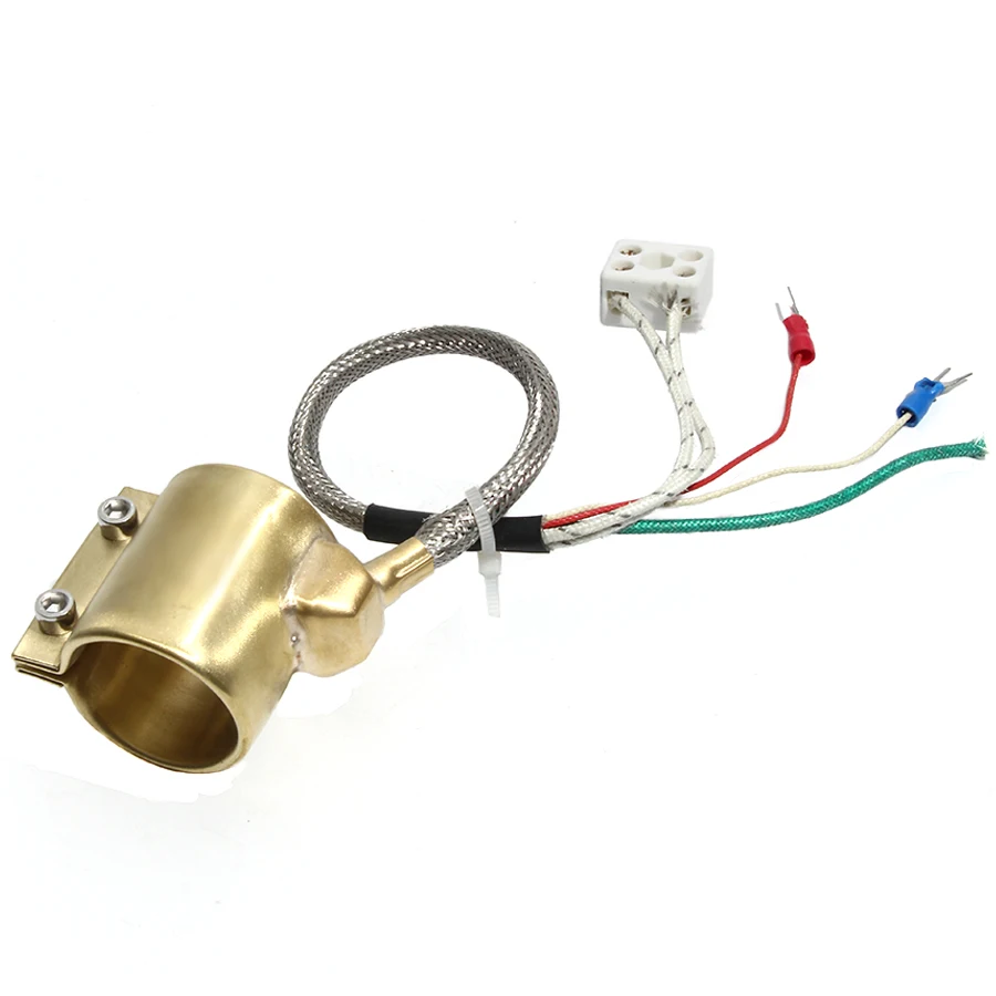 60mm Inner Diameter 45~60mm Height Brass Band Heater 110V/220V/380V 380W/420W/500W Electric Heating Ring for Extruder