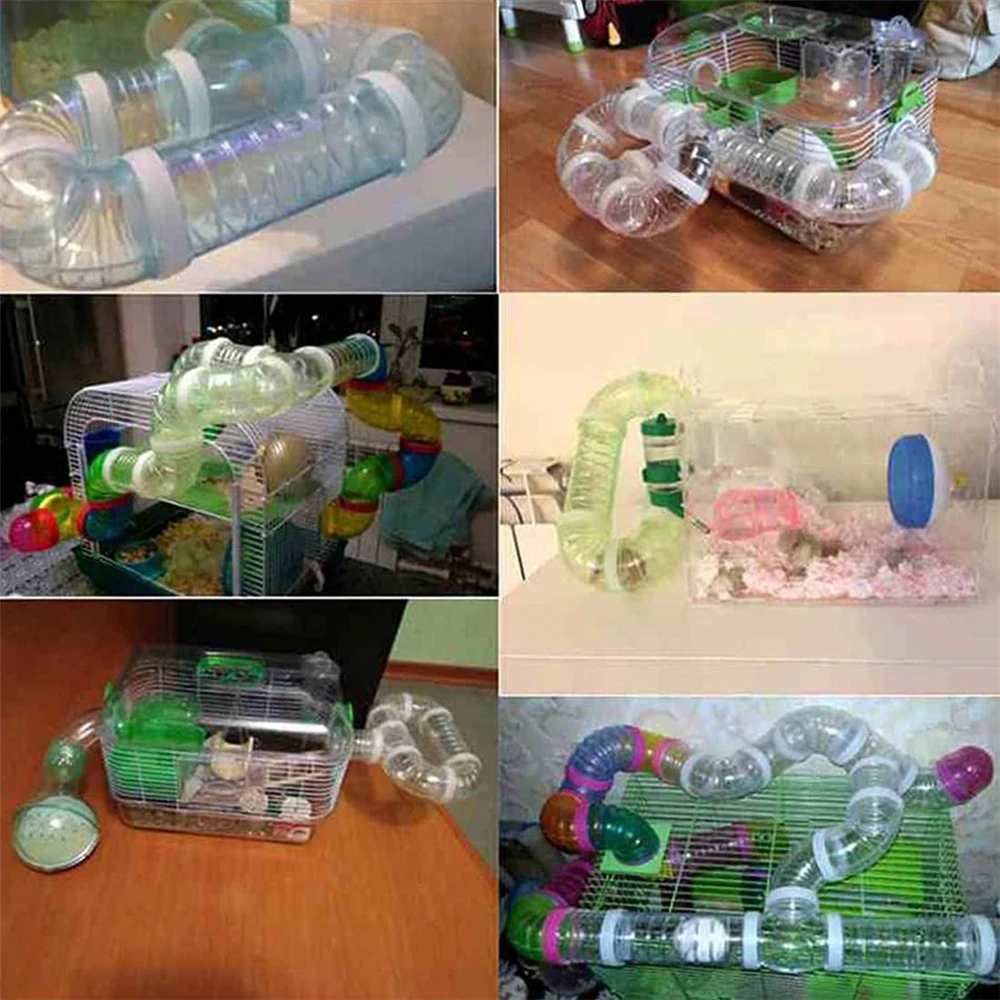 Hamster Tube External Training Maze Pipe Mouse Rat Toy Accessories For DIY Hamster Cage External Connection Tunnel Track