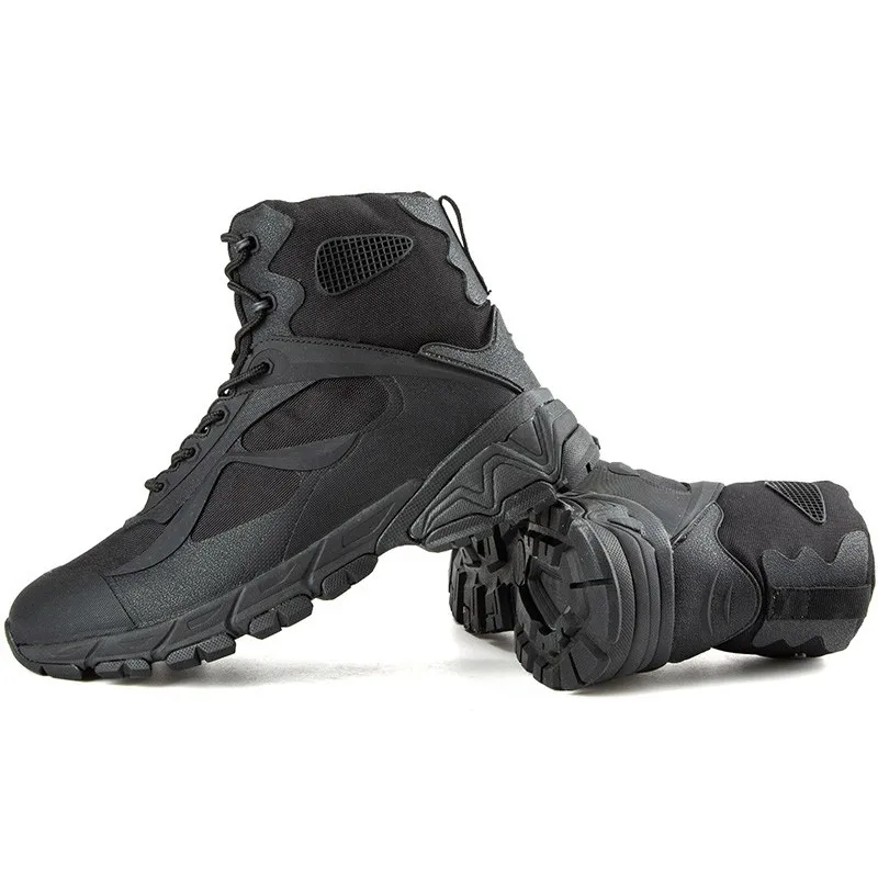 GOMNEAR Mannen Militaire Tactische Laarzen Outdoor Winter Wandelschoenen Tactische Camping Schoenen Bergbeklimmen Rubber Jacht Laarzen