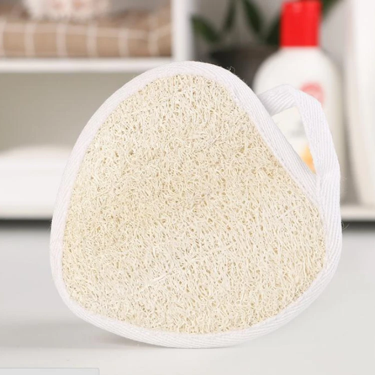 

11.5*12cm Heart Shape Natural Loofah Pad Back Scrubber Loofah Sponge Bath Shower Body Exfoliator Scrubber Pads