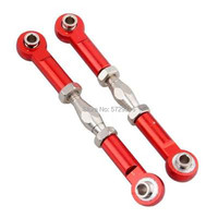 2pcs 106017 166017 Aluminum Front / Rear Linkages Alloy Sonic Servos Link 08242 06016 1/10 Upgrade Parts For HSP 94111 94188