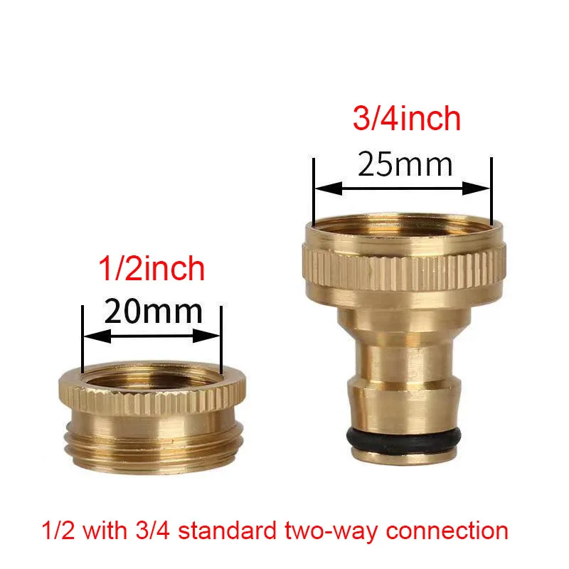 

Латунный соединитель для садового шланга HEMAN 3/4-1/2 дюйма
