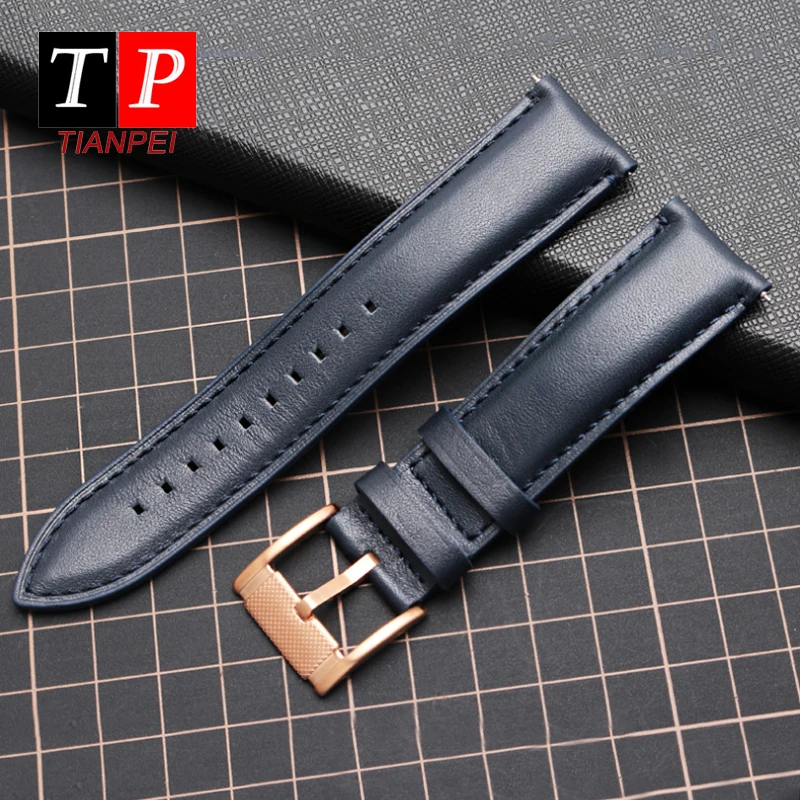 Genuine Leather 22mm watch strap for FOSSIL FS4835/FS5237/ME3052/FTW1114 Cowhide 20mm watch band replace waterproof bracelet men