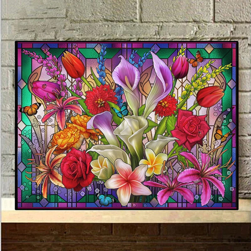 Full square/round 5D DIY diamond painting sunrise irises lily flowers Embroidery Pattern Cross stitch kits mosaic home decor