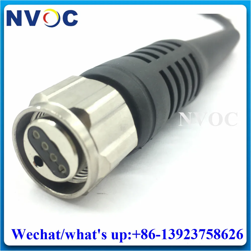 SM,4Cores,4.5mm,TPU/LSZH Armored Cable,0.5M,4F SingleMode ODC Plug Round Male to LC/ST/FC/SCUPC Fiber Optic Patch Cord Connector