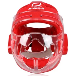 Free shipping Adult kids karate Helmet fitness taekwondo helmets WTF protector headgear with face mask full protective support