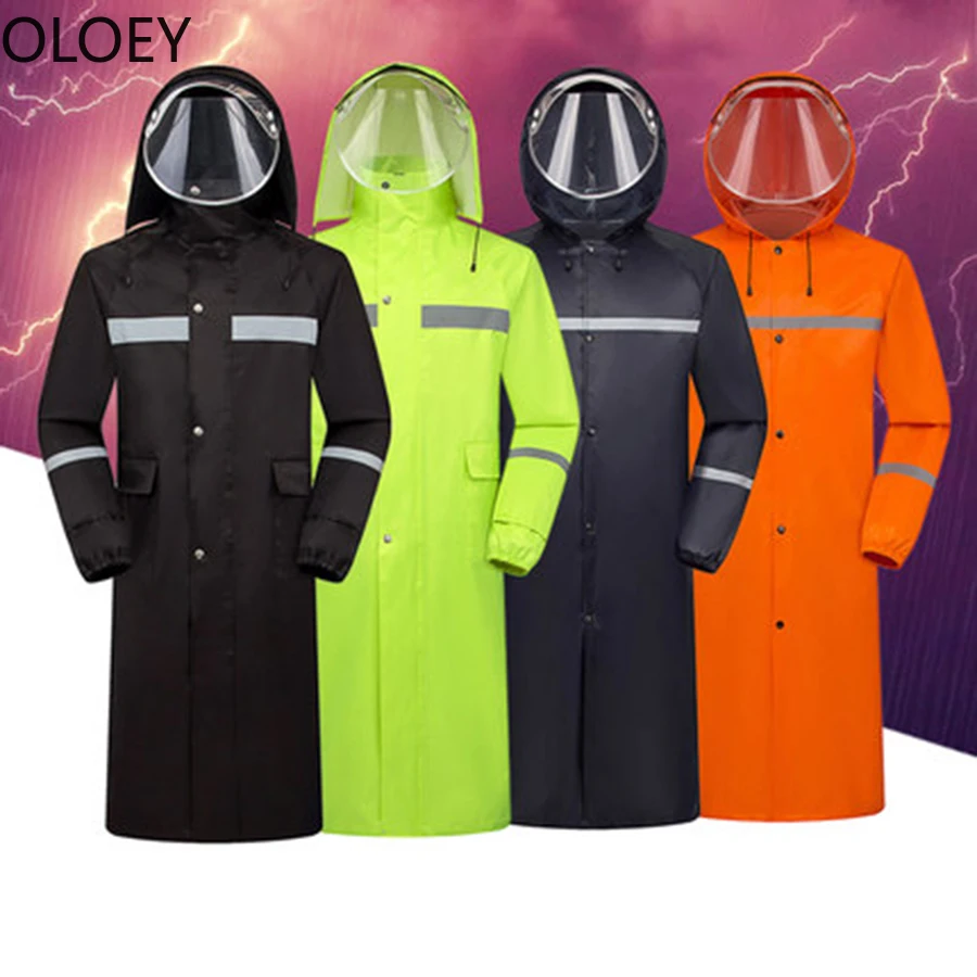 

Rainstorm Outdoor Raincoat Long Overalls Waterproof Poncho Men Adult Raincoat Women Rain Jacket with Hood Hiking Universal 2021