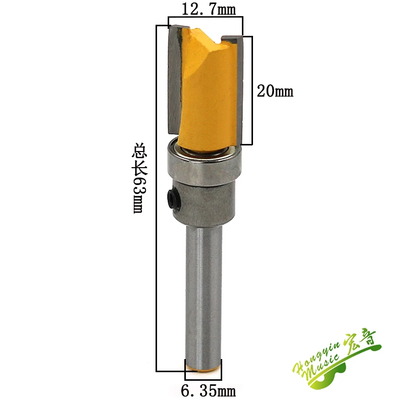 Special tool for opening tenon of guitar sound barrel guitar making accessories tool woodworking trimming machine with bearing s