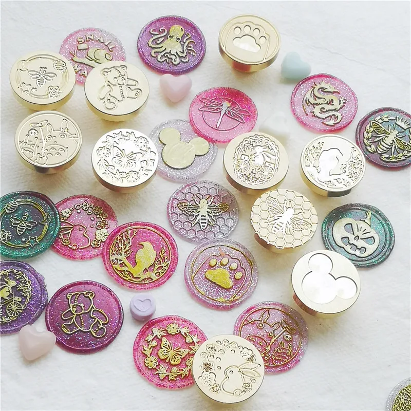 lovely animal bird rabbit whale bear  bee butterfly Wax Seal Stamp Retro Antique Sealing Wax Scrapbooking Stamp baby friend gift