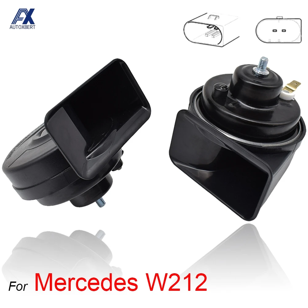 410/510Hz Dual Pitch Car Snail Horn Waterproof Auto Horns For Mercedes Benz E200 E250 E300 E350 E400 E550 E63 W212 S212 09-16