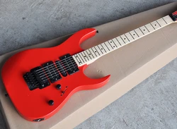 Red Electric Guitar with Reversed Headstock,24 Frets,Maple Fretboard,Customized Logo/Color Available