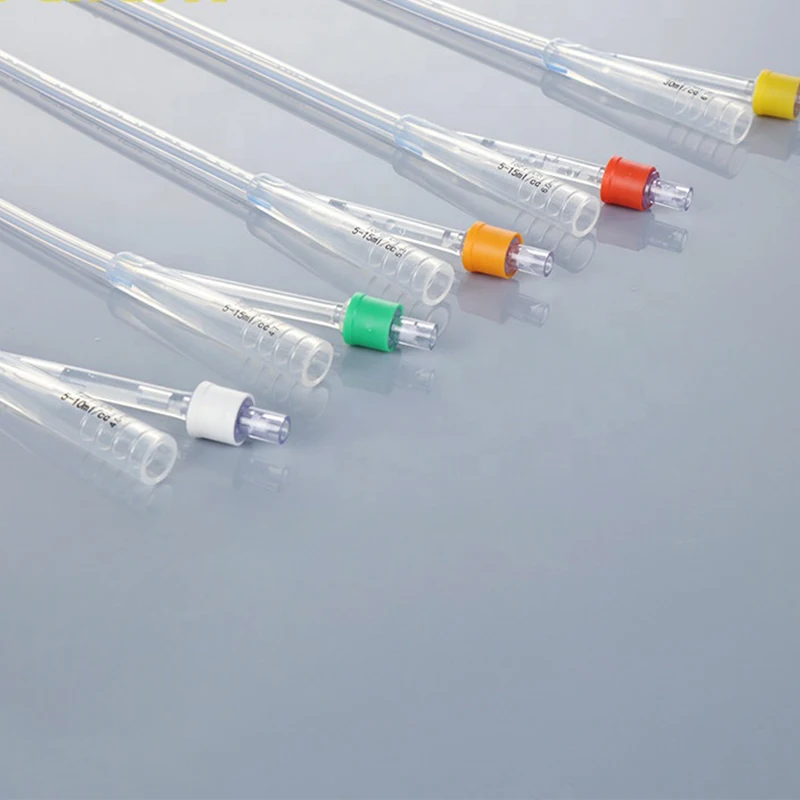 1pc/10pcs Silicone Foley Catheter High-quality Color 2-way Medical Urinary Catheter Two Eye-holes For Efficient Aspiration