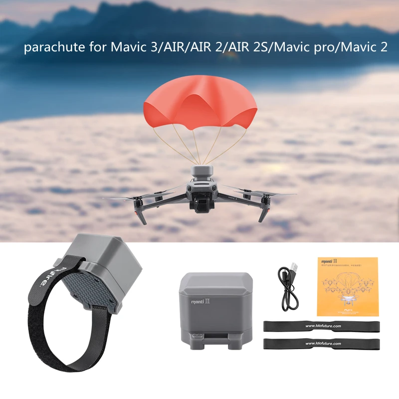 

Flight Safety Parachute for Mavic 3/AIR/AIR 2/AIR 2S/Mavic pro/Mavic 2 Drone Flight Safety Protection Accessories