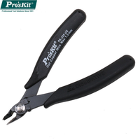 Proskit 1PK-25P-CE precision PC electronic circuit assembly miniature cutting pliers with safety clip and conductive handle