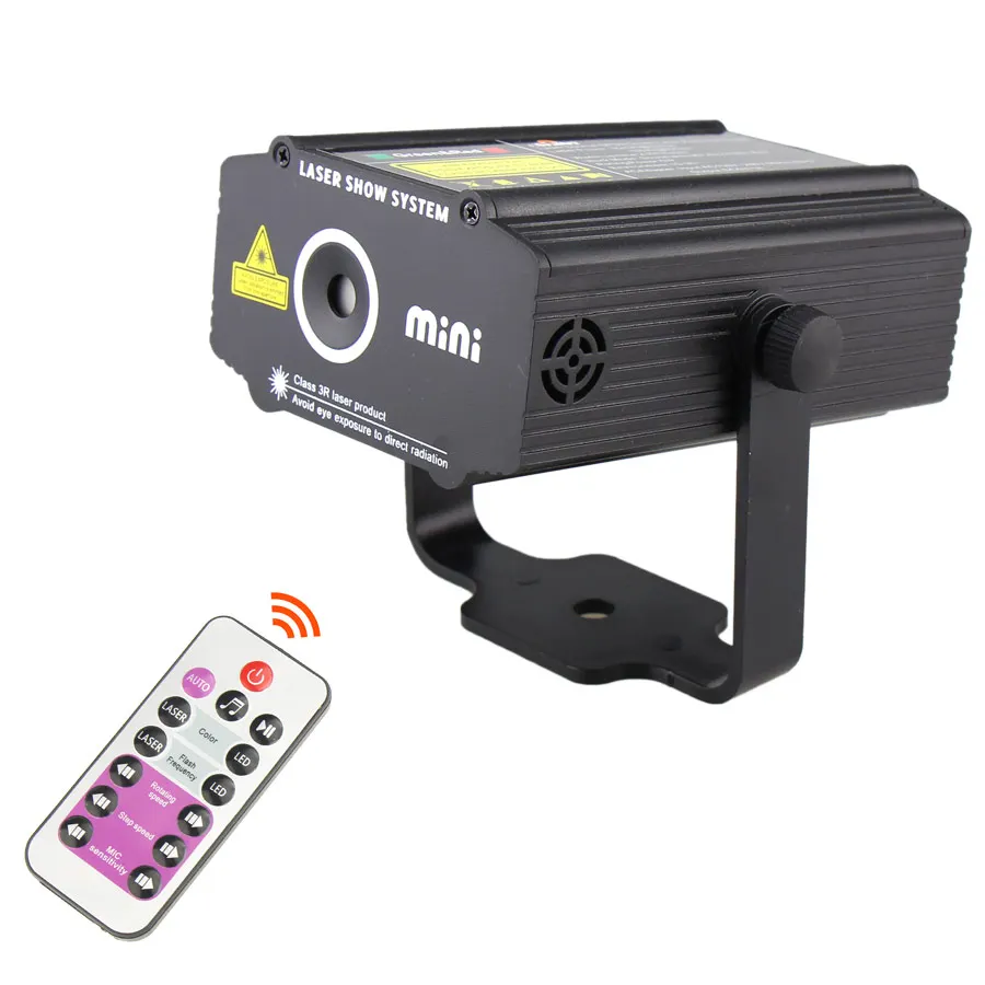 ESHINY-Télécommande R & G Laser 4Patterns Projector, DJ Party Effprotected Light, Dance Chang Bar, Holiday Home, Coffee, Christmas Stage Show, L20N7