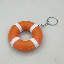 PU Lifebuoy Keychain Swimsuit Key chain Holiday Birthday advertisement Part gift keyring
