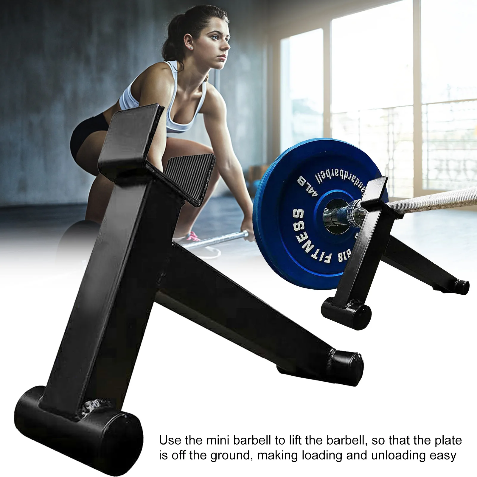 Deadlifting Unload Barbell Jack For Loading & Unloading Weight Plates Weight Lifting Fitness Gym Equipment Accessories