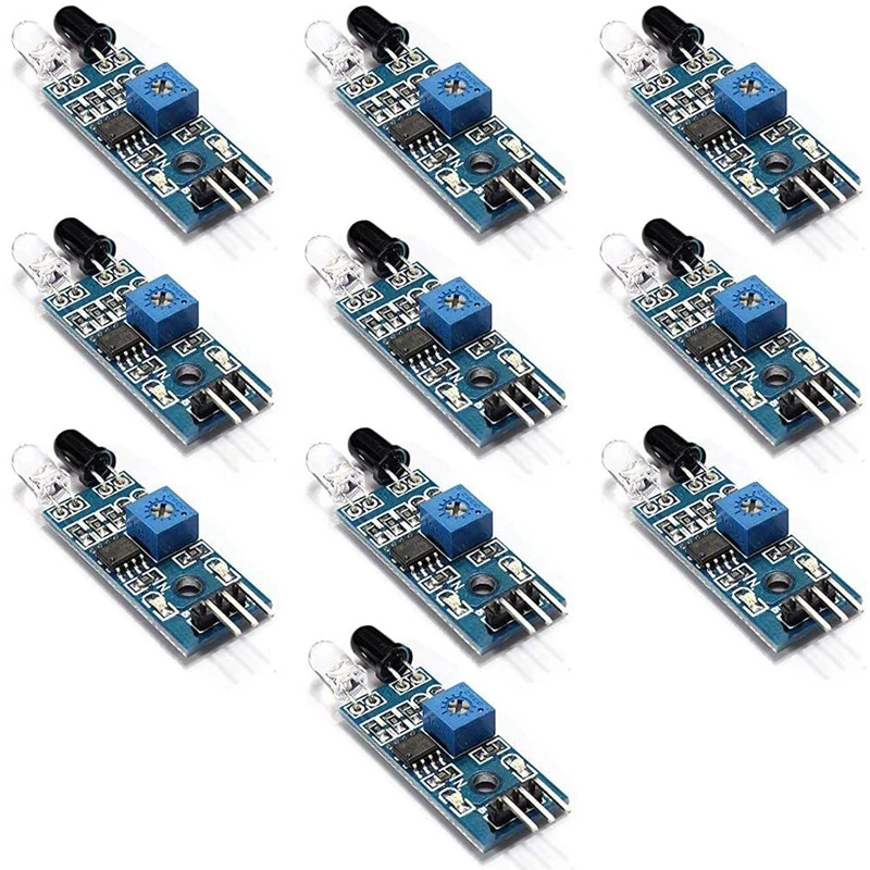 10pcs IR Infrared Obstacle Avoidance Sensor for Arduino Smart Car Robot IR Transmitting and Receiving Tube Photoelectric Switch