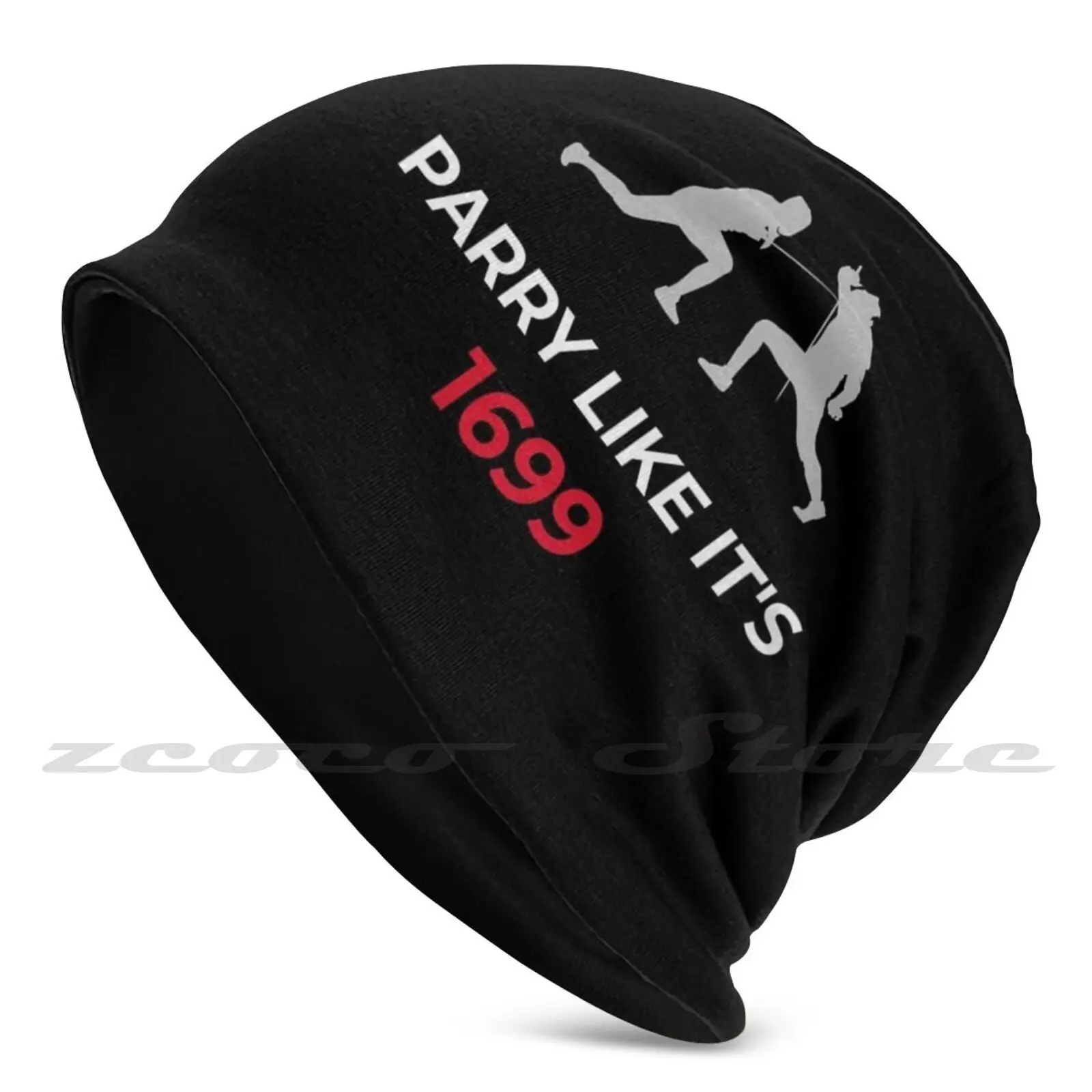 Parry Like It'S 1699 Diy Pullover Cap Knit Hat Plus Size Keep Warm Elastic Soft Fencer Fencing Epee Sword Foil Saber Sabre