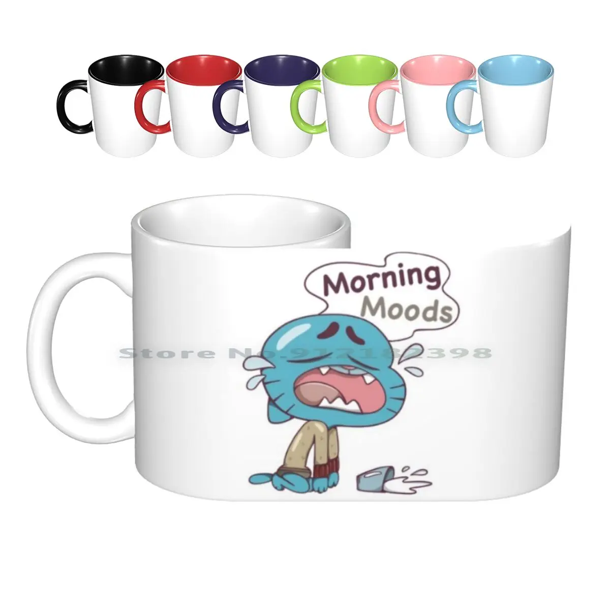 Morning Moods Gumball The Ceramic Mugs Coffee Cups Milk Tea Mug Gumball Cute Moody Mood Morning Crying The Gumball Mood Gumball