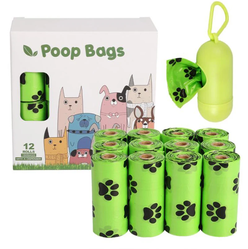 

Dog Claw EPI Degradable Pet Garbage Bag Dog Stool Bag Dog Excrement Bag Stool Bag Pet Supplies Footprints Continuous Roll Garbag