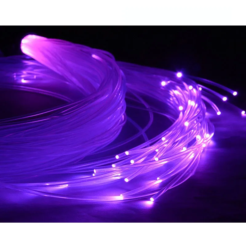 10PCSX 3mm Diameter X 1~5m End Glow PMMA Plastic Optical Fiber Cable For Star Sky Ceiling Decorative Lighting