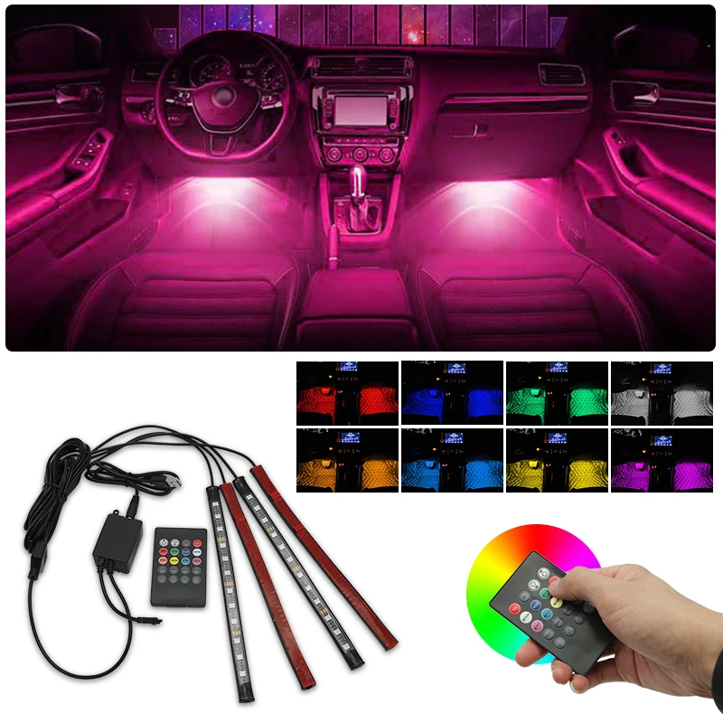 RGB LED Strip Light For Mercedes Benz A C E CLA GLC Class W117 W176 W177 W205 W204 W213 W253 Atmosphere Lamps Car Interior Light