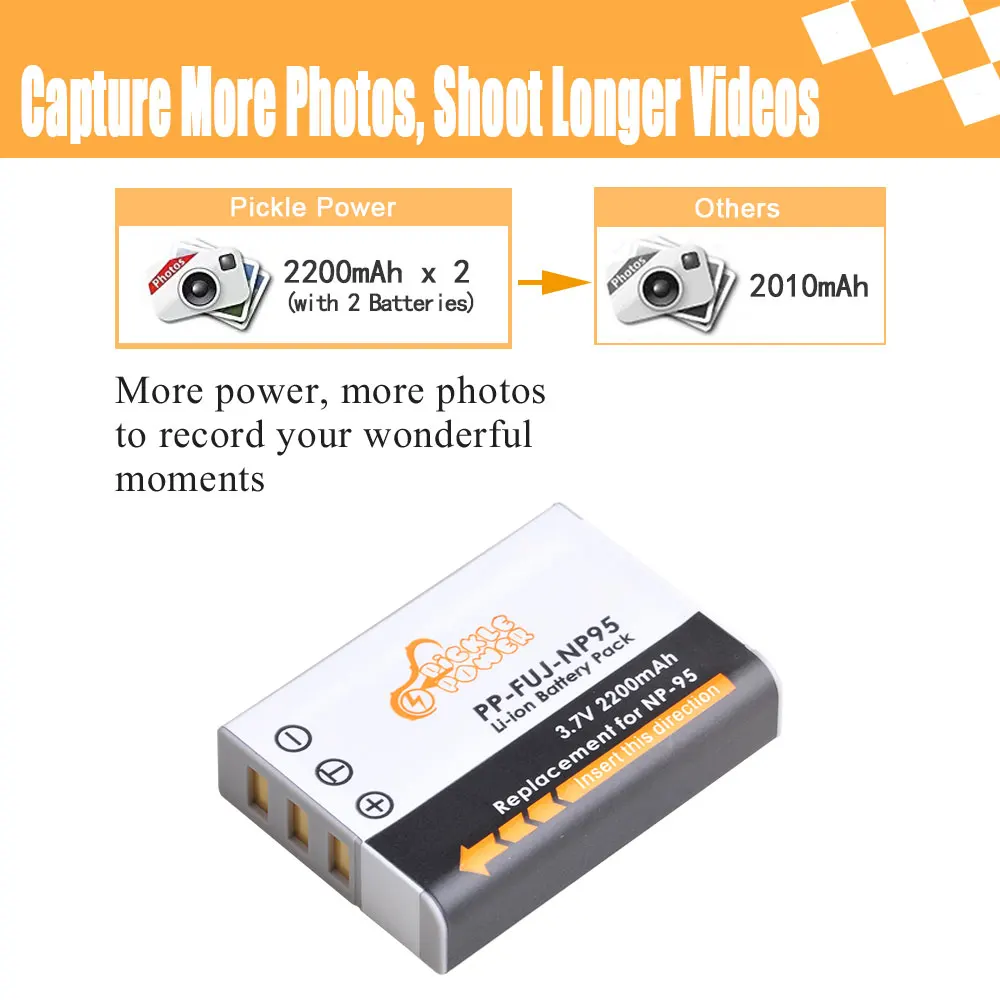 2200mAh NP-95 NP95 بطارية/شاحن ل فوجي فيلم NP-95 F30 F31 F30fd الحقيقي 3D W1 X100T X100S X100 X-S1 3DW1 X70