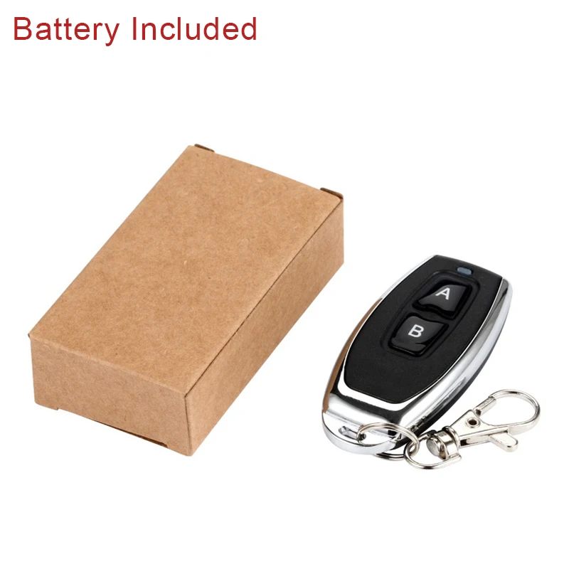 QIACHIP 433 MHz kabelloser Fernbedienungsschalter, Mini-Empfänger mit großer Reichweite, 3,6 V, 12 V, 24 V und 433 MHz-Sender, LED-Fernbedienung