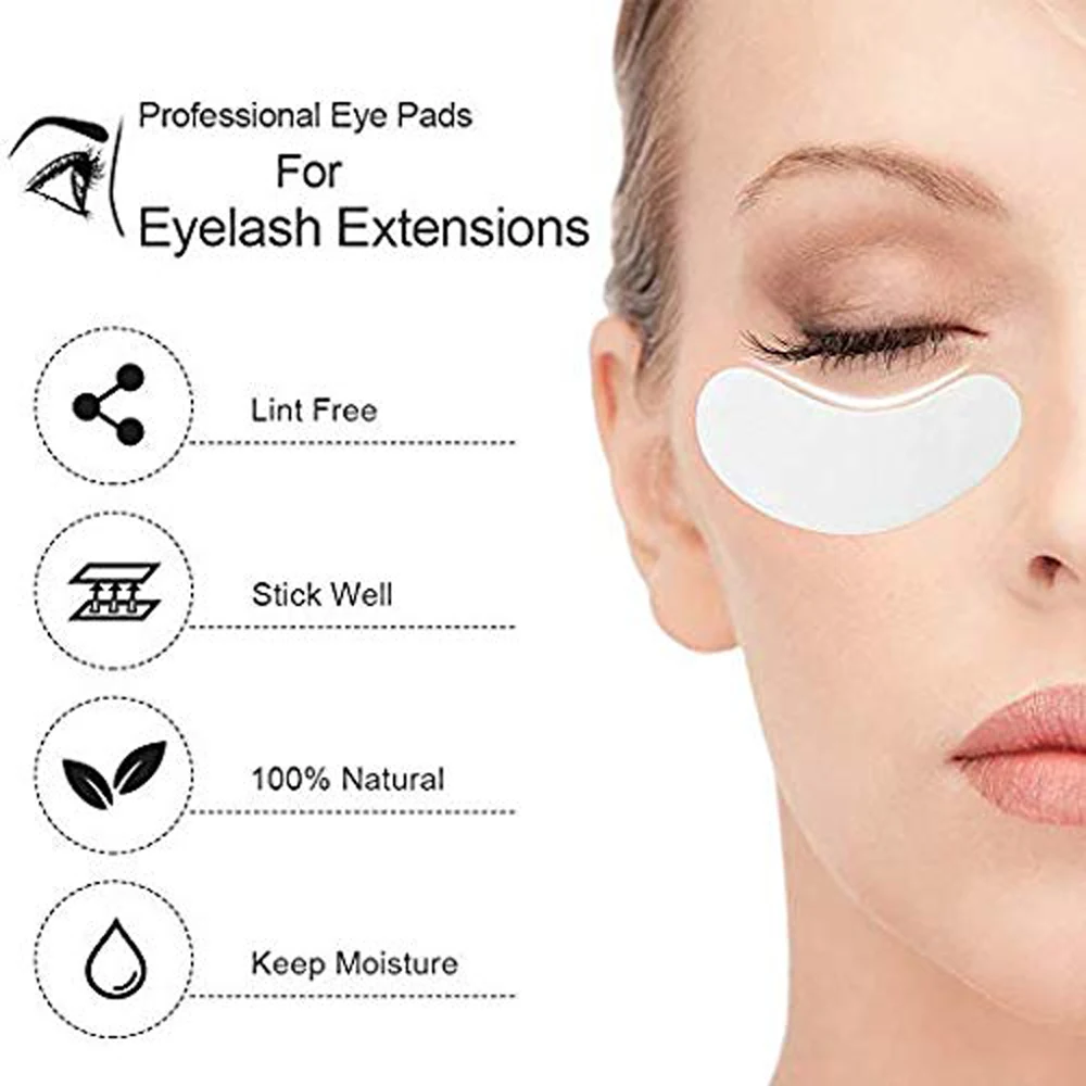 100 paare Wimpern Pads Papier Patches Pfropfen Wimpern Unter Eye Pads Für Wimpern Verlängerung Eye Gel Patch Tipps Aufkleber