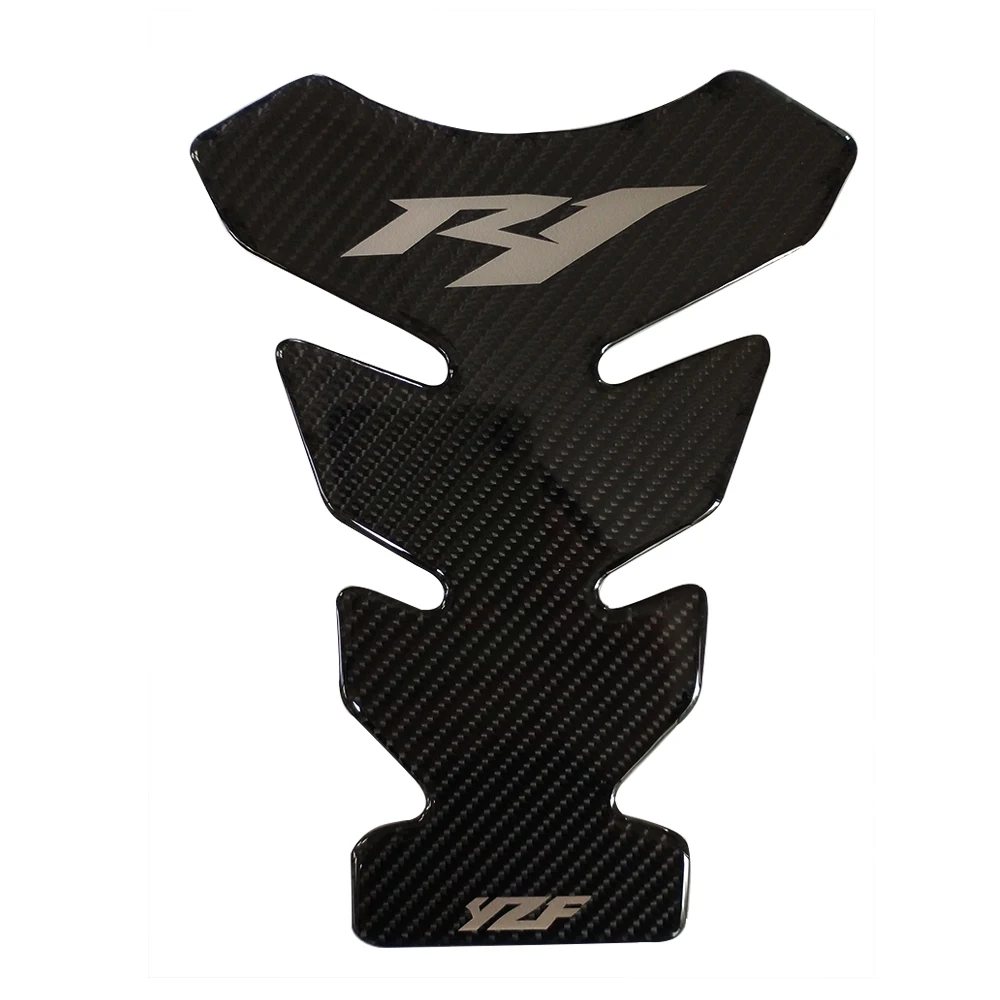 New motorcycle 3D sticker carbon fiber fuel tank cap sticker fish bone applique fuel tank pad decal Applicable for Yamaha yzf-R1